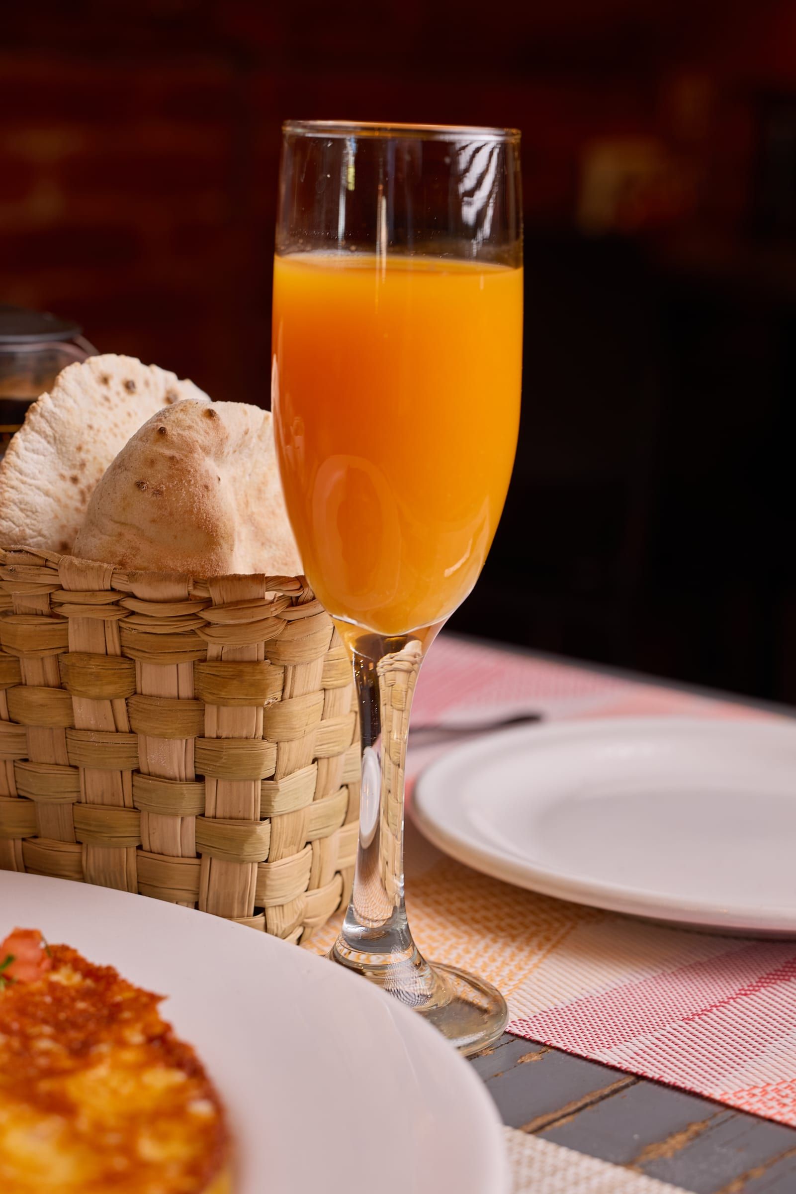 A French brunch spread with croque madame, poached eggs and mimosas at El Brunch de Coyoacán.