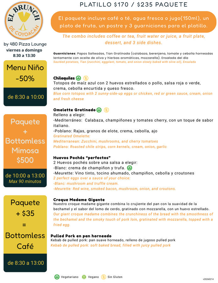 Prueba nuestro brunch con todo incluido